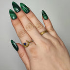 Press on nails - cat eye pickle Moonyx