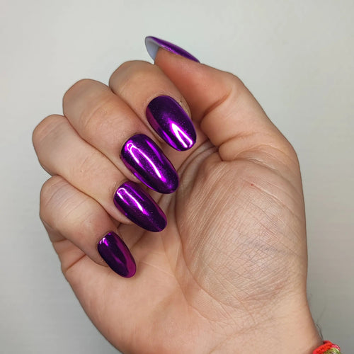 Press on nails - Chrome Moonyx