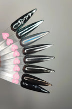 Press on nails - Chrome Moonyx