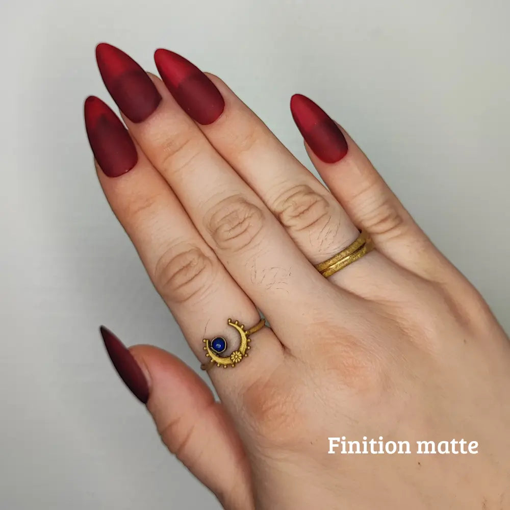 Press on nails - jelly red Moonyx