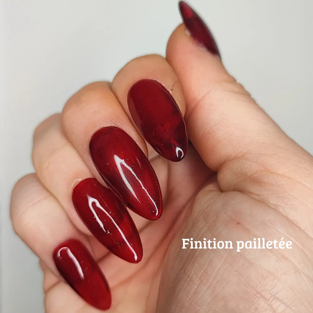 Press on nails - jelly red Moonyx